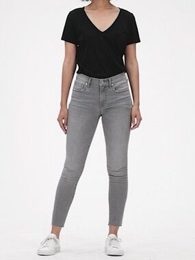 GAP Mid-Rise Grey Skinny Jeans